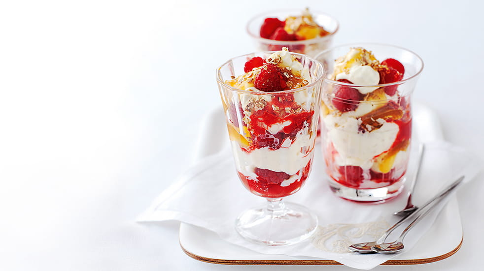 Burns Night Scottish party recipes: cranachan dessert